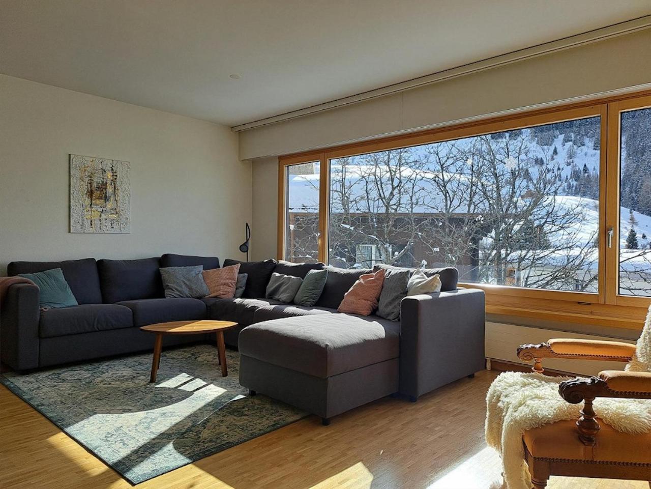 Top Modernes Apartment Im Herzen Von Andermatt Balkon & Bergblick Экстерьер фото